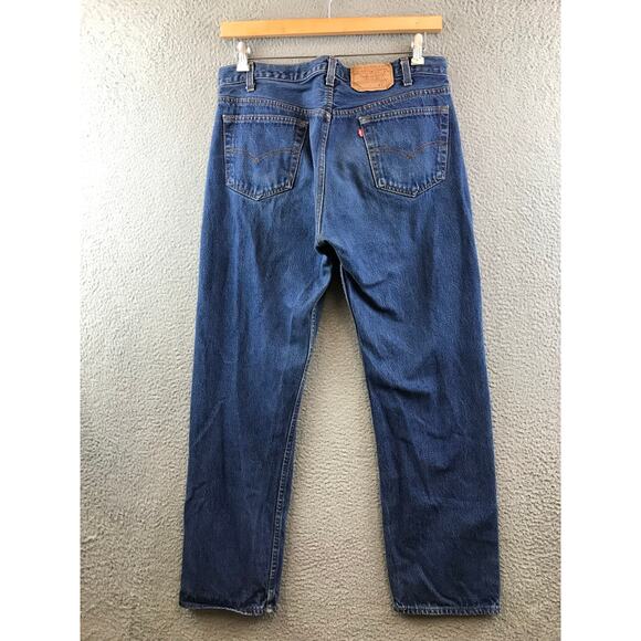 Vintage Levi's 501-0115 Mens Blue Jean Denim Pants Size 36x30